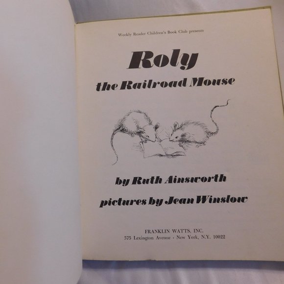 ROLY THE RAILROAD MOUSE by RUTH AINSWORTH BOOK VINTAGE 1969 - Picture 3 of 7